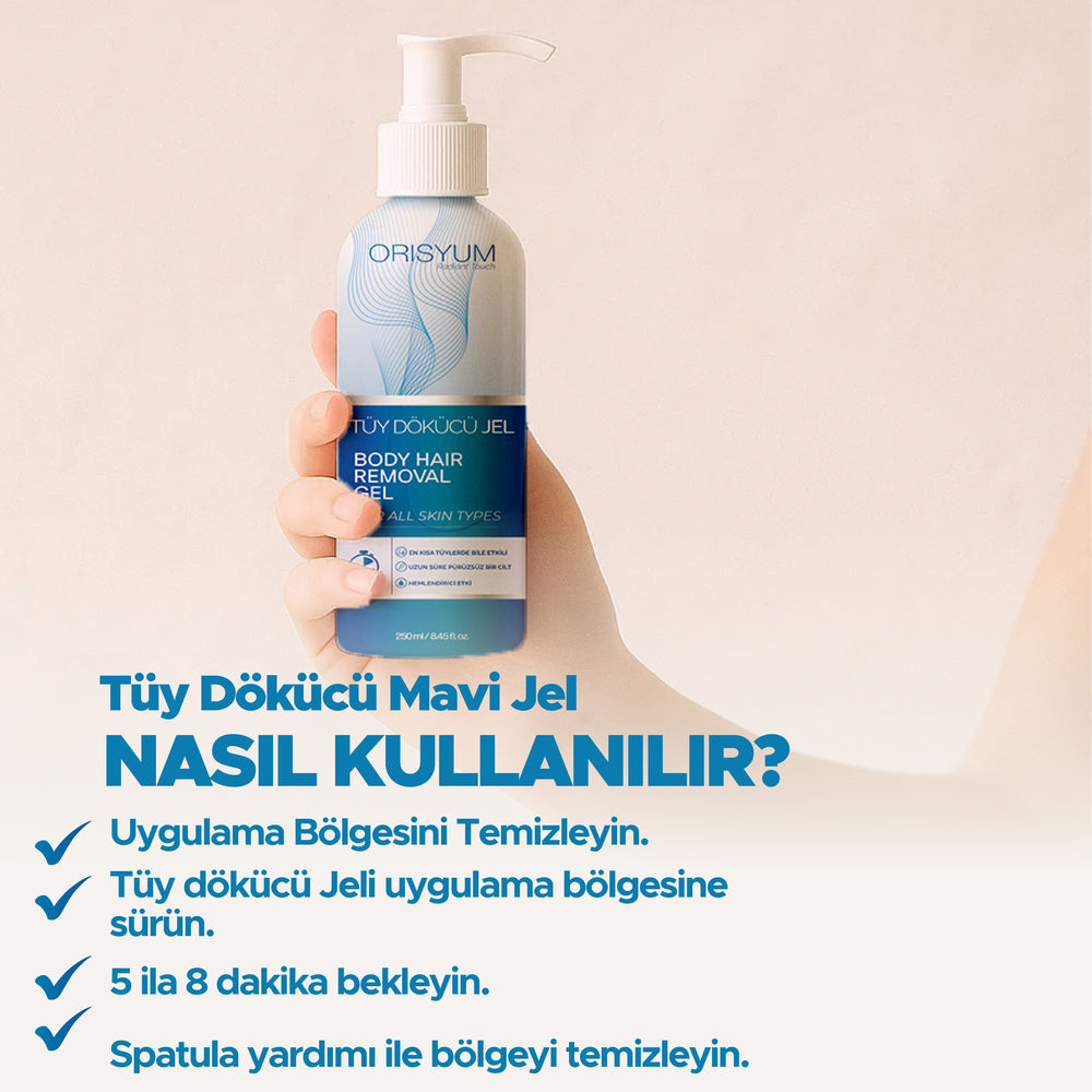 Tüy Dökücü Özel Mavi Jel